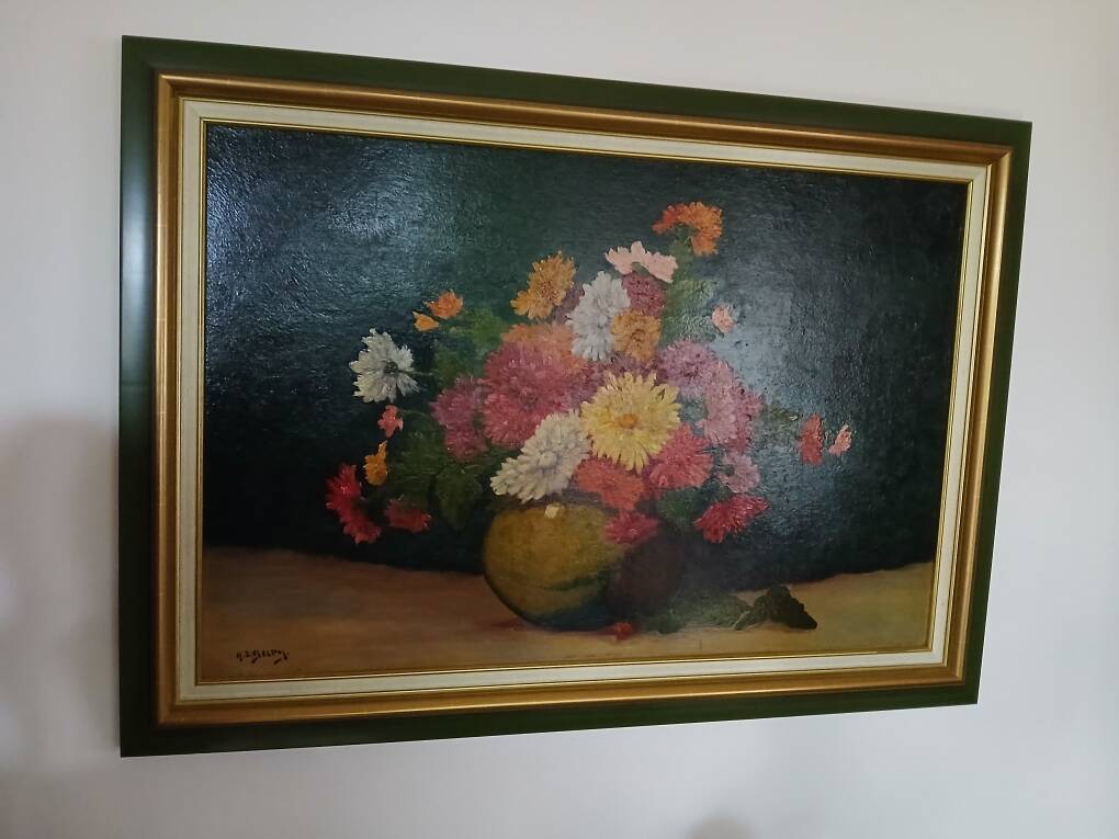 Magnificent painting - still life bouquet by Henri Jacques Delpy