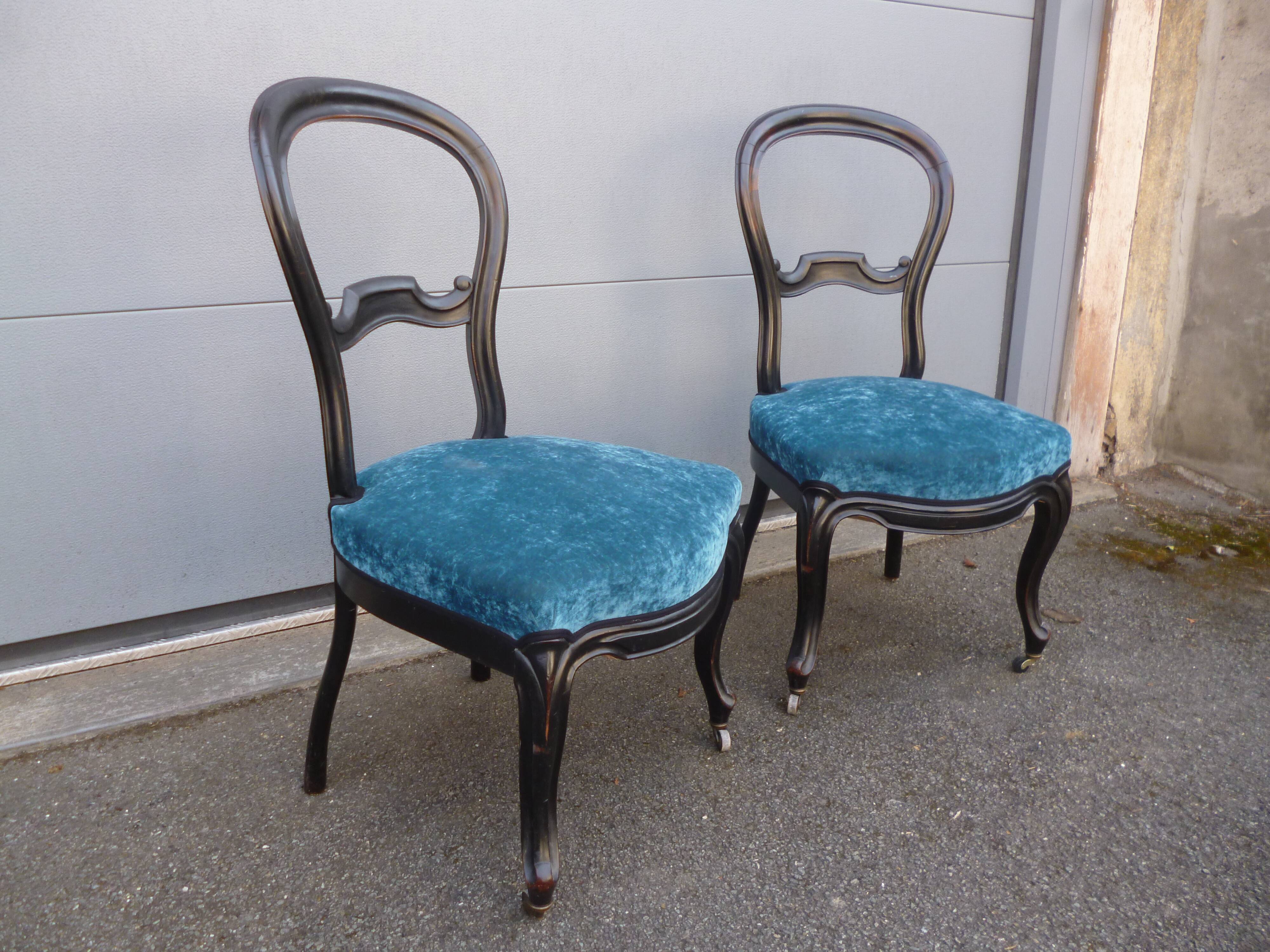 Paire de chaises Napoléon 3