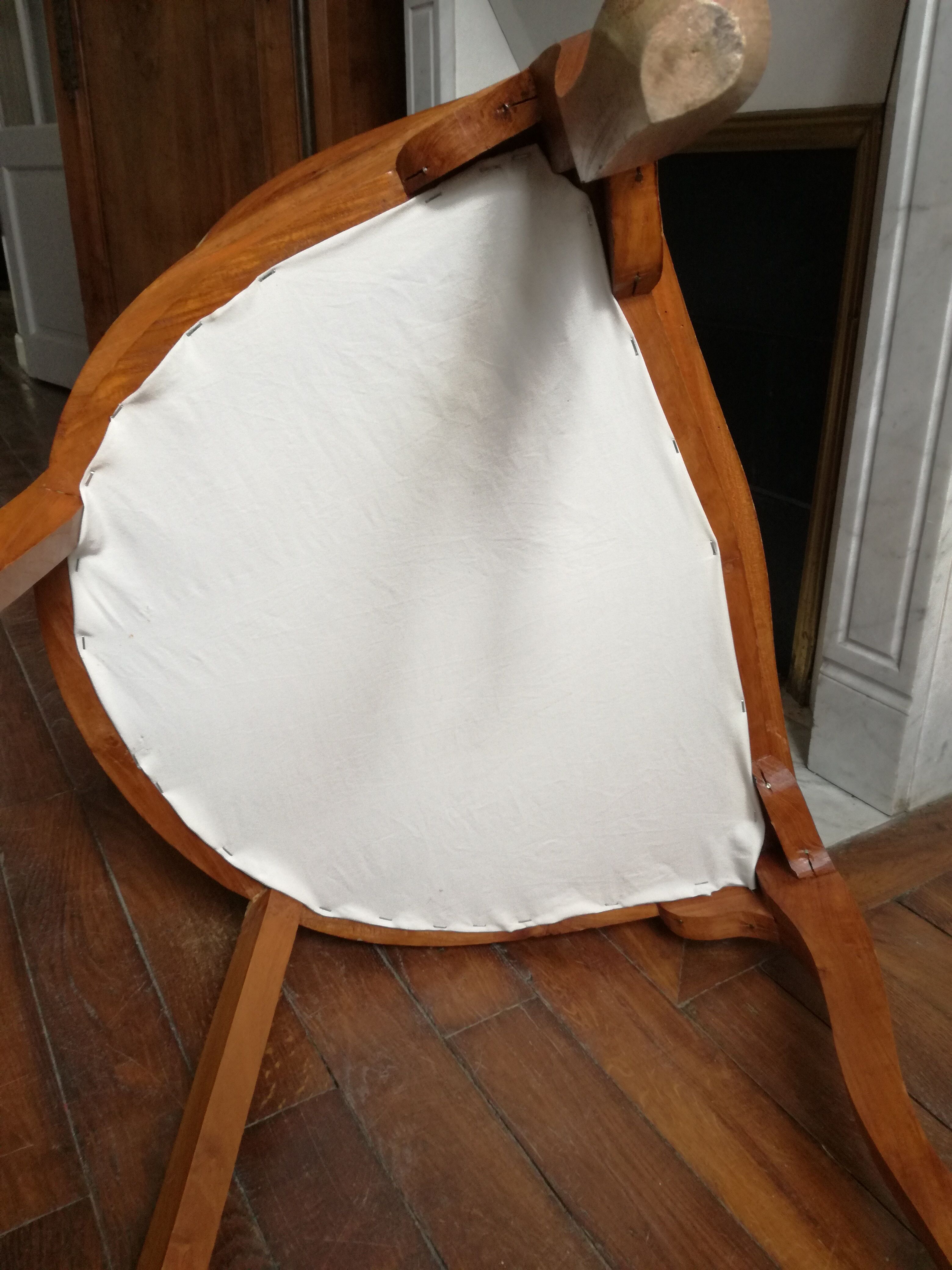 Colonial armchair in exotic wood