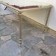 Hollywood Regency side table, marble top
