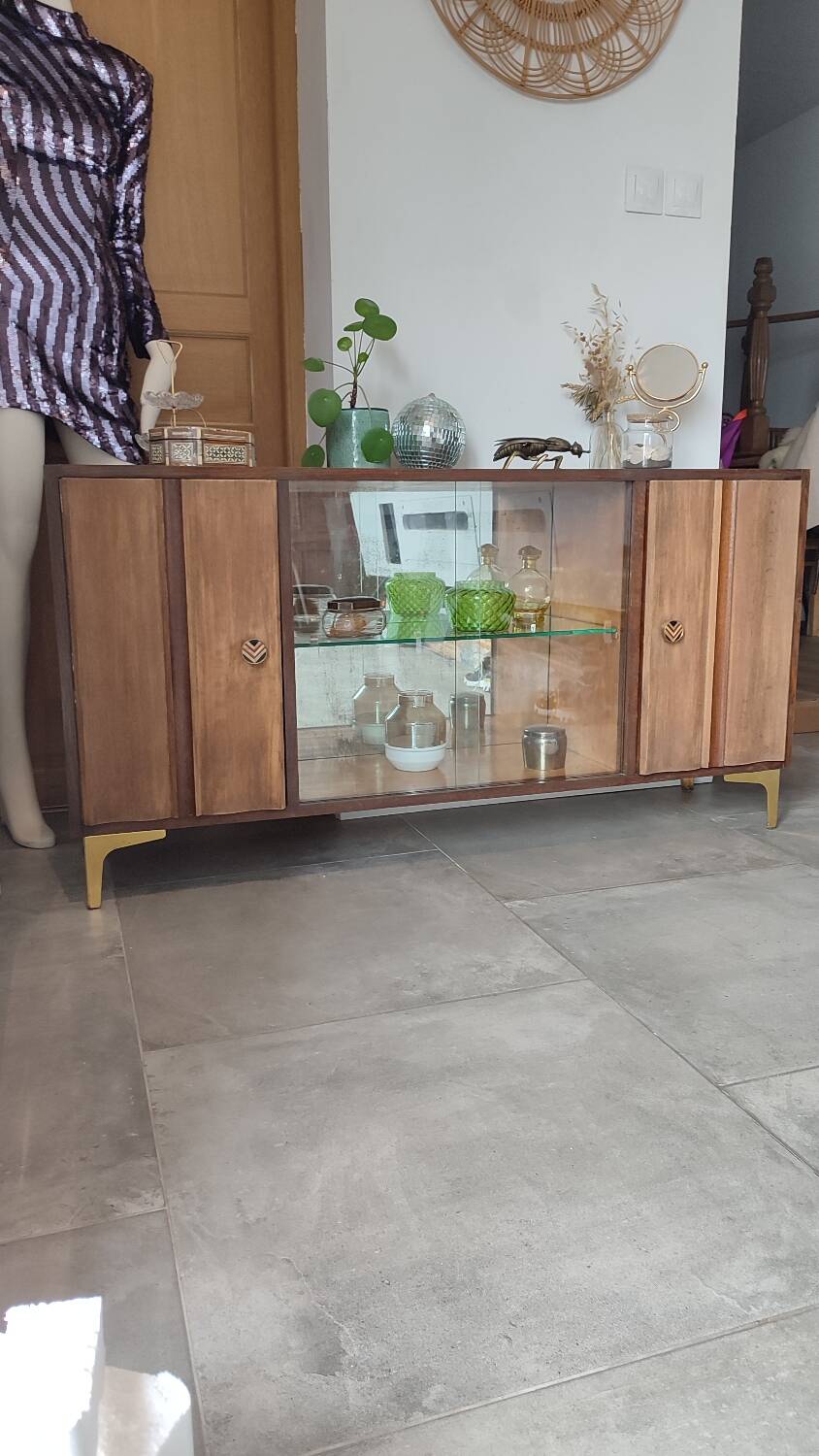Small solid wood sideboard