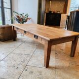 Solid oak coffee table