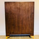 Solid oak secretary with golden feet