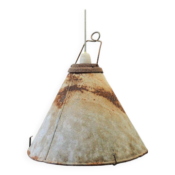 Lampe en métal, style industriel, années 50