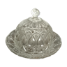 Glass dish and its bell circa 1950