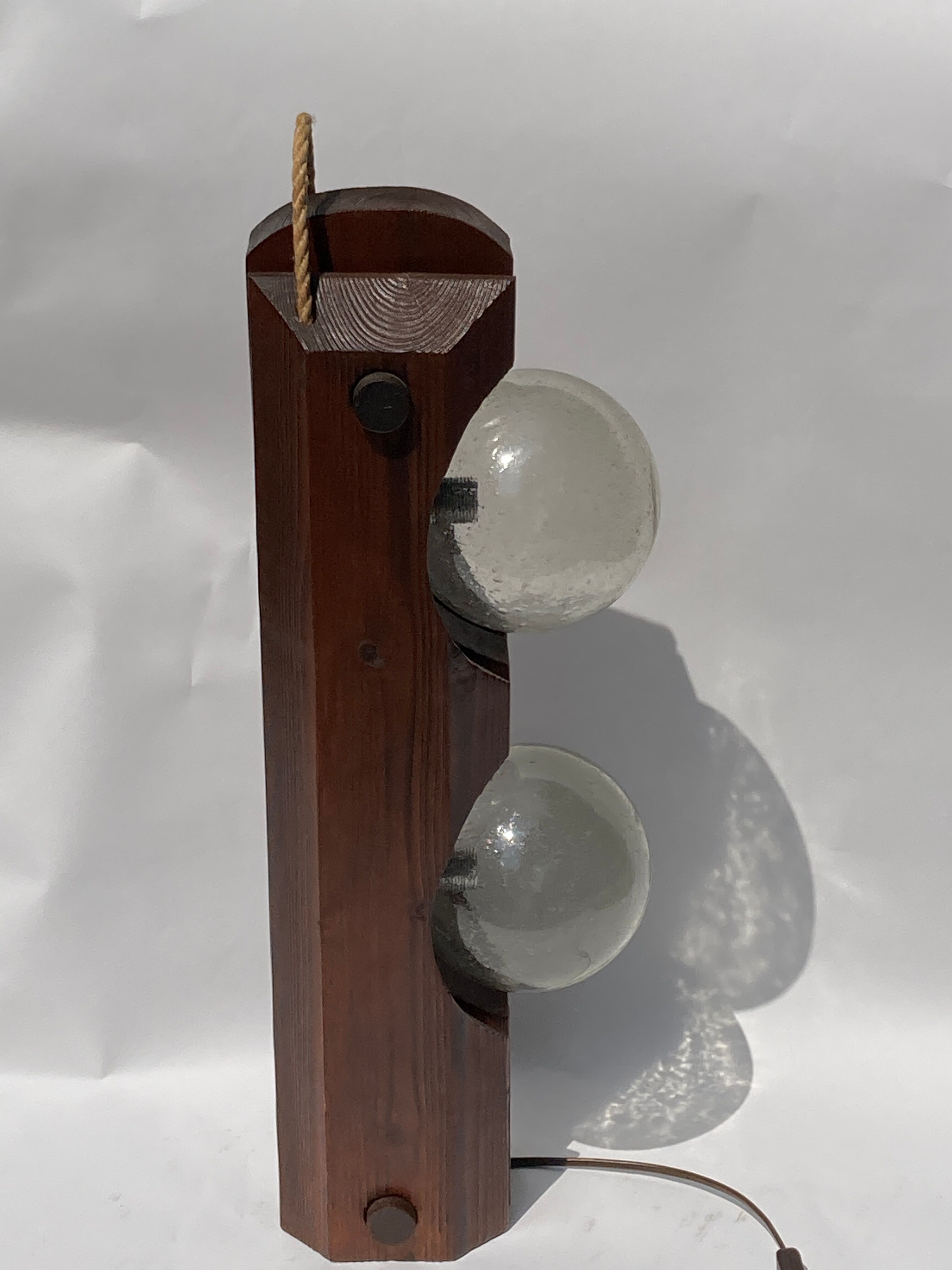 Wood floor or hanging lamp by Temde