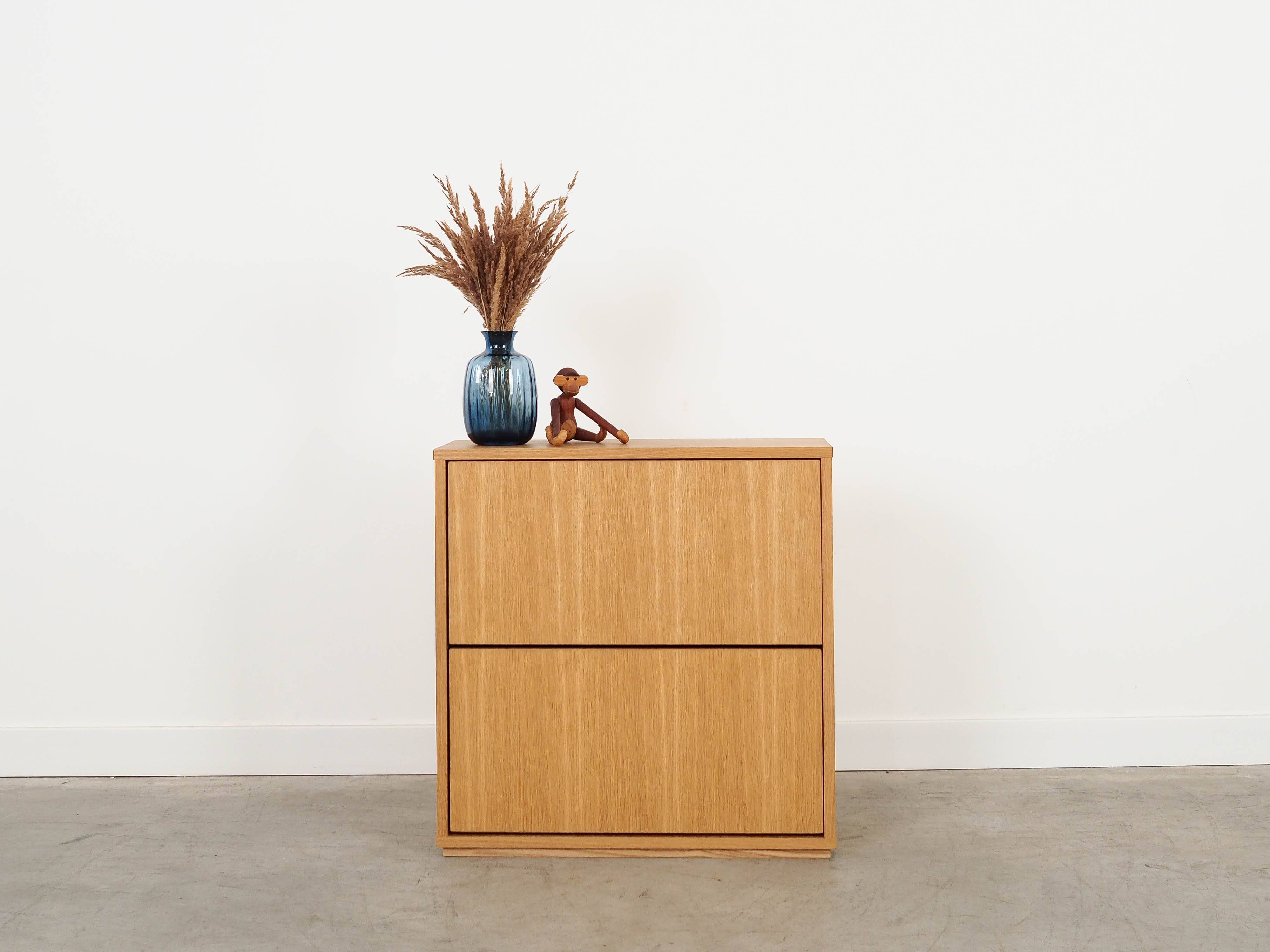 Oak shoe cabinet, Scandinavian design