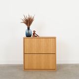 Oak shoe cabinet, Scandinavian design