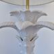Grande lampe palmier, Italy, en céramique blanche, années 60