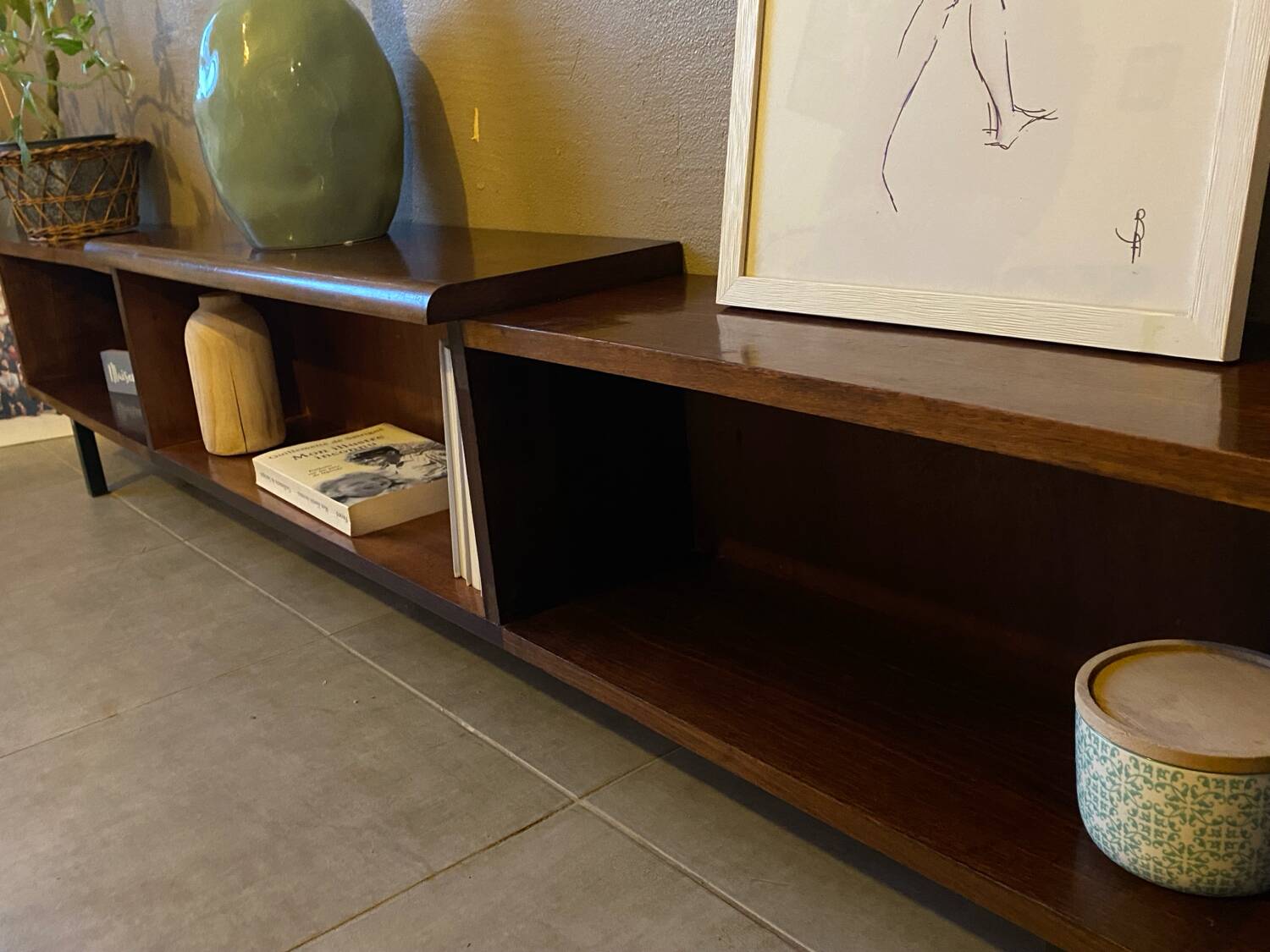 Vintage wooden sideboard (shallow)