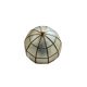 Small ceiling light with a mother-of-pearl shade from the 1950s.