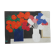 Peinture fleurs stylisées