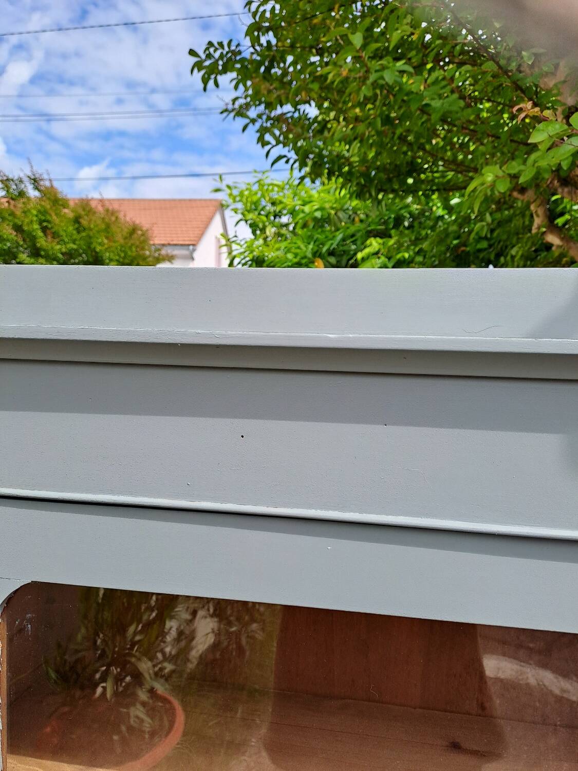 Wardrobe with 1 glass door, late 19th century