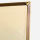 Old beveled mirror brass frame 74x50cm