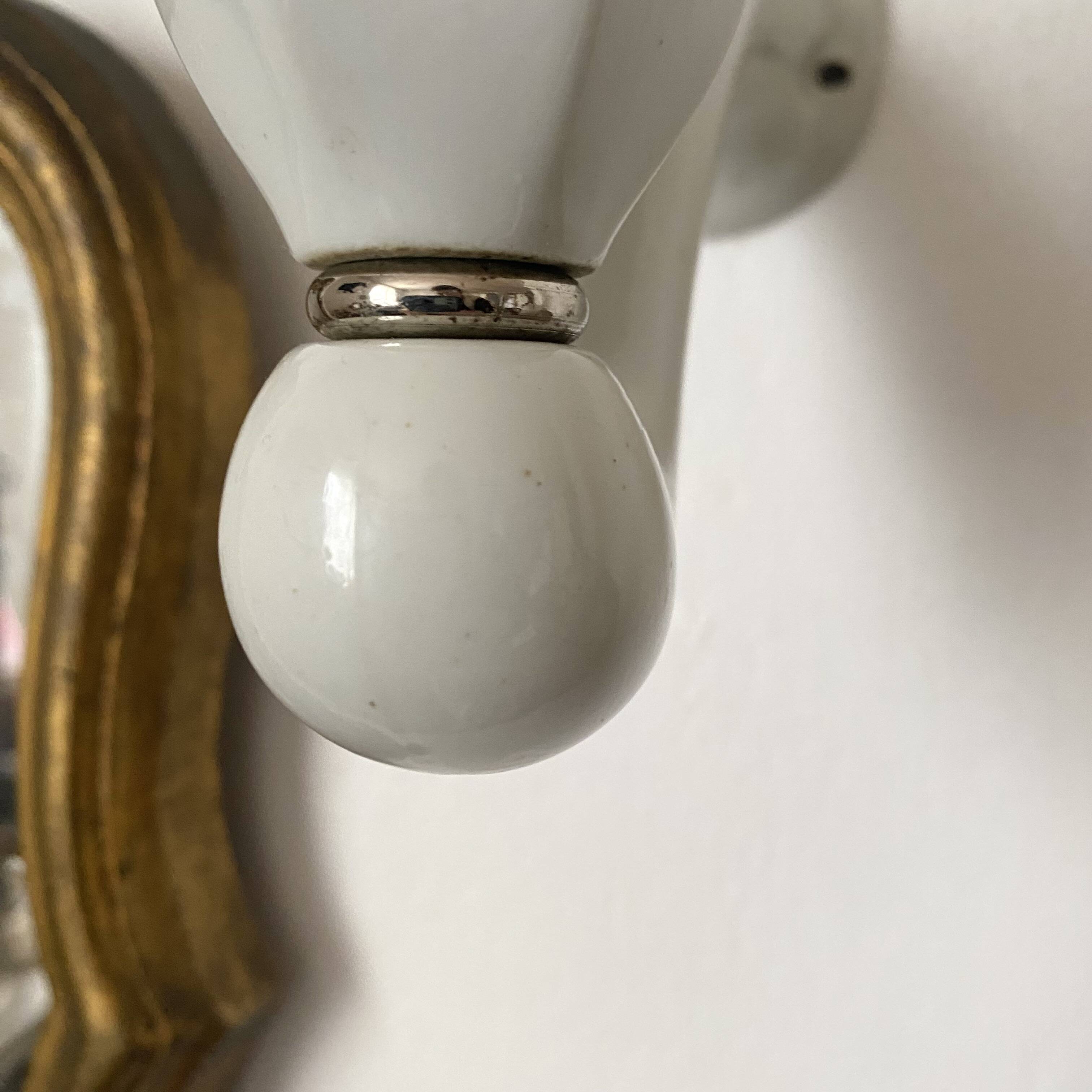 Art Deco porcelain wall light