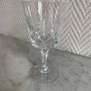 Saint Louis Camargue style palmette crystal stemmed glasses