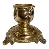 Tripod candlestick in worked bronze