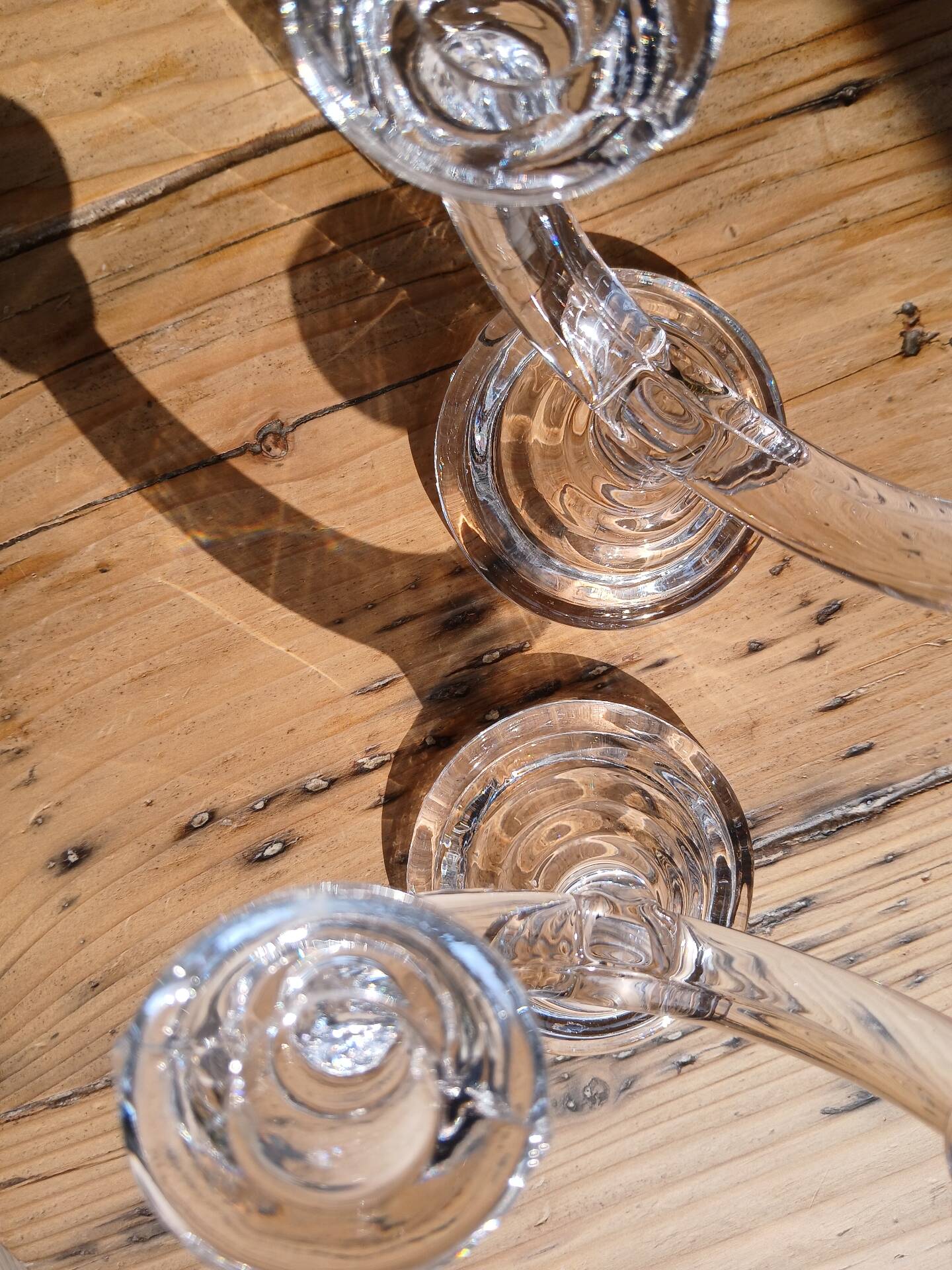 Set of 2 double candle holders