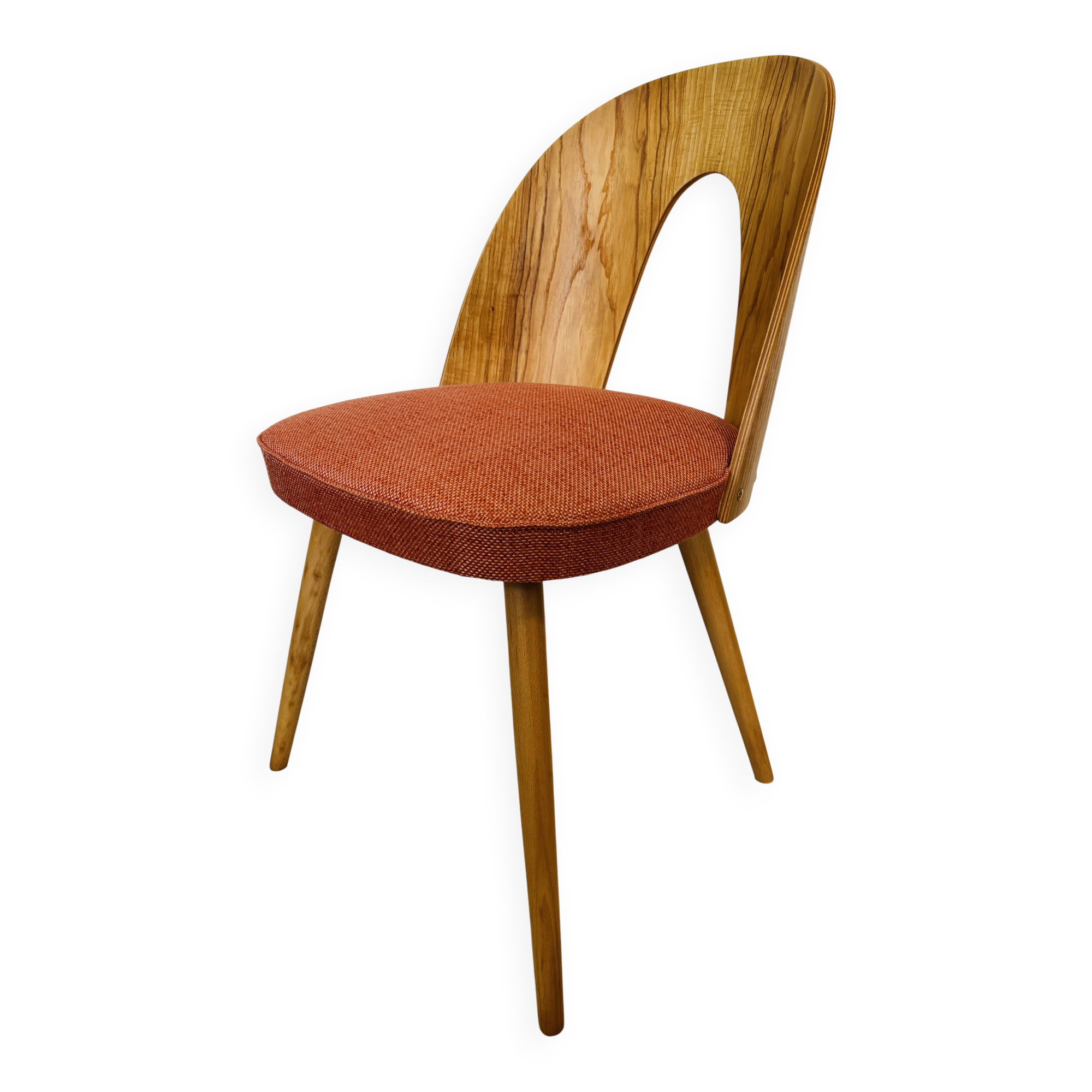 Fully Restored Vintage Dining Chair by Antonin Suman for Ton
