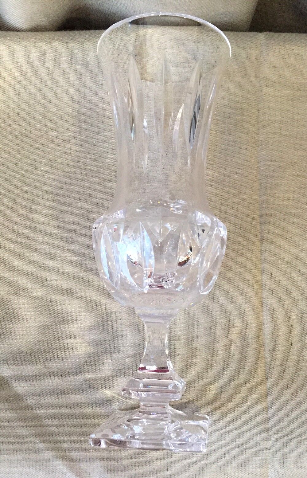 Vase medicis sevres en cristal taille