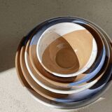 Set of 5 bowls / lemmi sicilian blue white terracotta