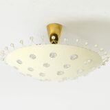 Beautiful large mid-century metal ceiling lamp by Emil Stejnar for Rupert N
