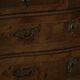 18ème siècle, commode danoise baroque serpentine antique en noyer