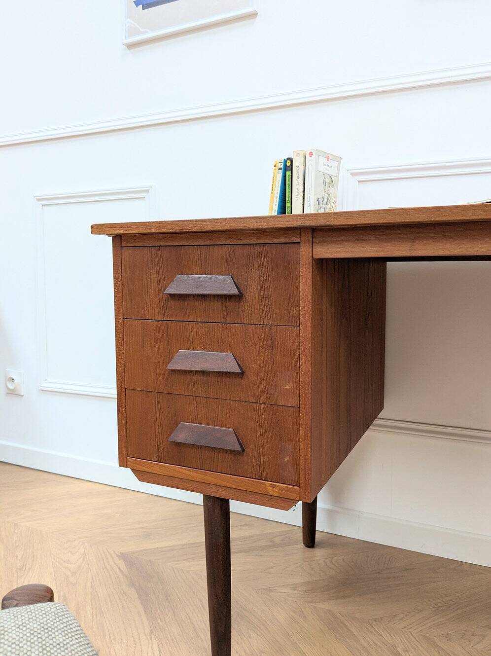 Vintage Scandinavian teak desk