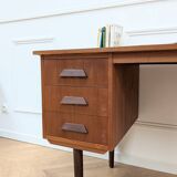 Vintage Scandinavian teak desk