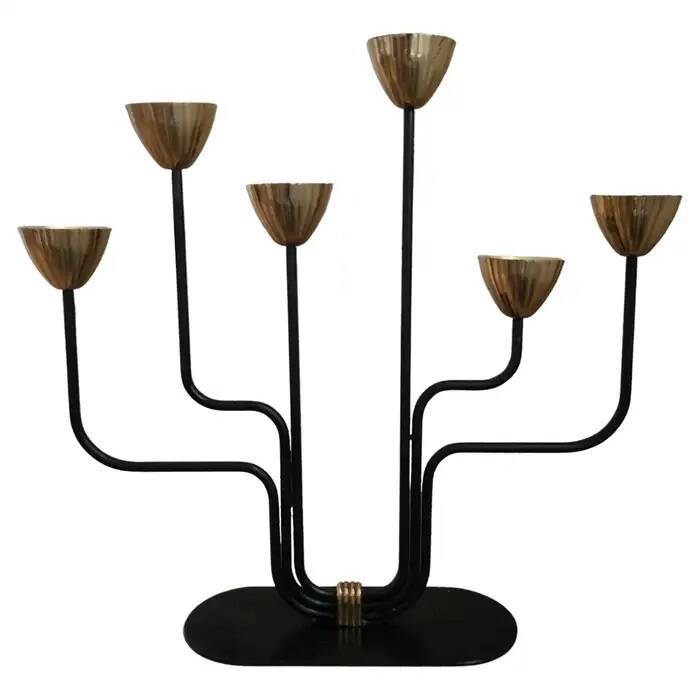 Scandinavian chandelier by Ystad Metall, Gunnar ANDER - 1960
