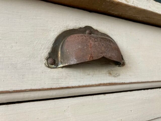 Old white Parisian buffet