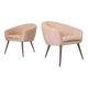 Vintage Pink Shell Armchairs “Fabian”, Lubuskie Fabryki Mebli, Poland, 1970