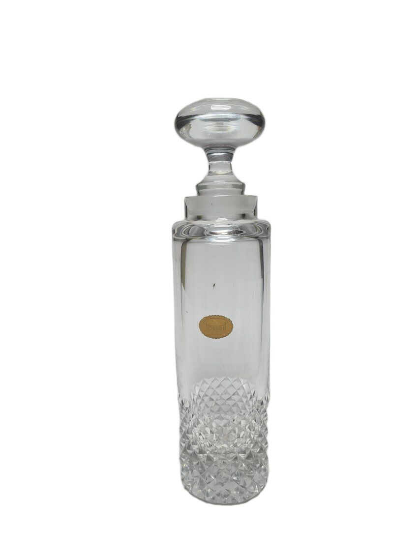 Art Deco crystal carafe from Possell, Germany, 1960s