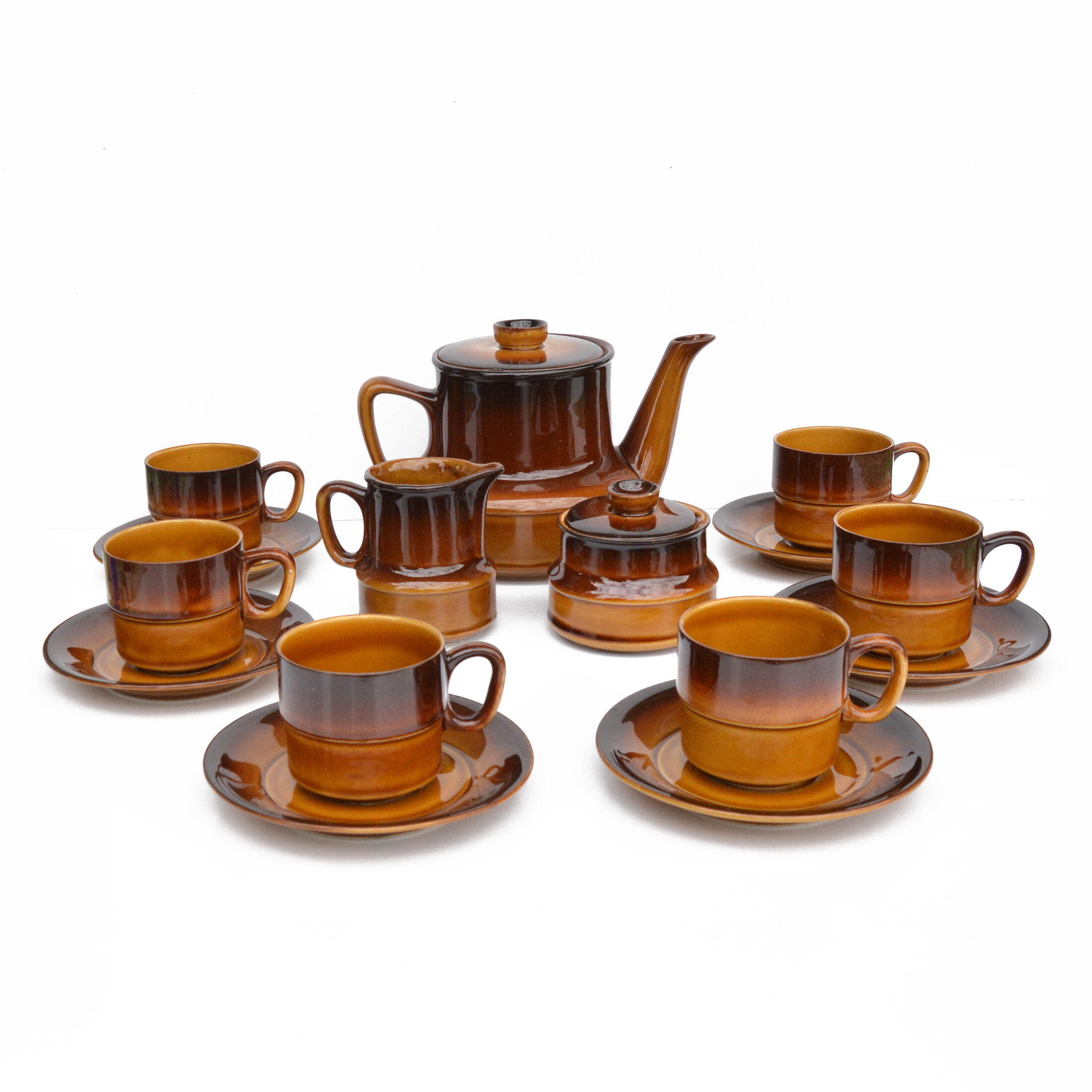 Porcelite coffee service ANIA designed by K. Kowalski, Zakłady Porcelitu Stolowego "Tułowice", Polan