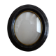 Oval frame Napoleon III blackened wood and blown glass glass glass 24 x 21.5