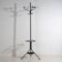 Antique wrought iron coat rack with umbrella stand (c.1920)