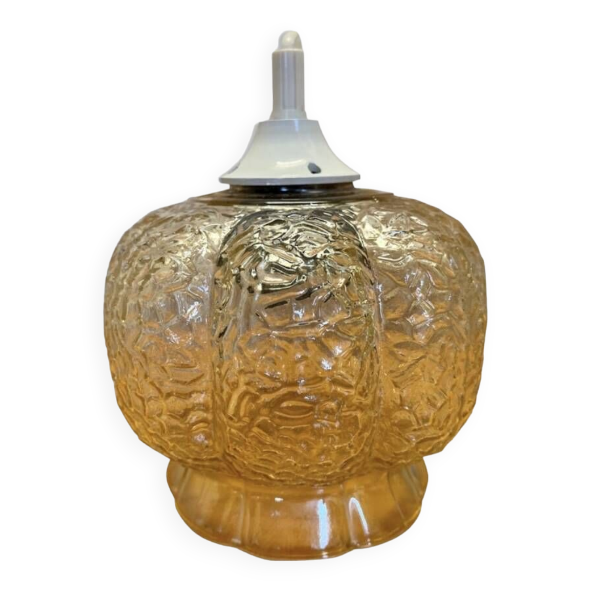 Vintage glass pendant light 1960