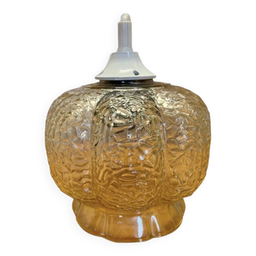 Vintage glass pendant light 1960