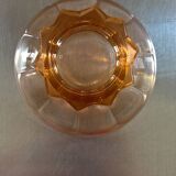 8 vintage pink molded glass bowls from the 40s and 50s