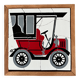 Wooden frame puzzle from the 60s/70s depicting a vintage car.