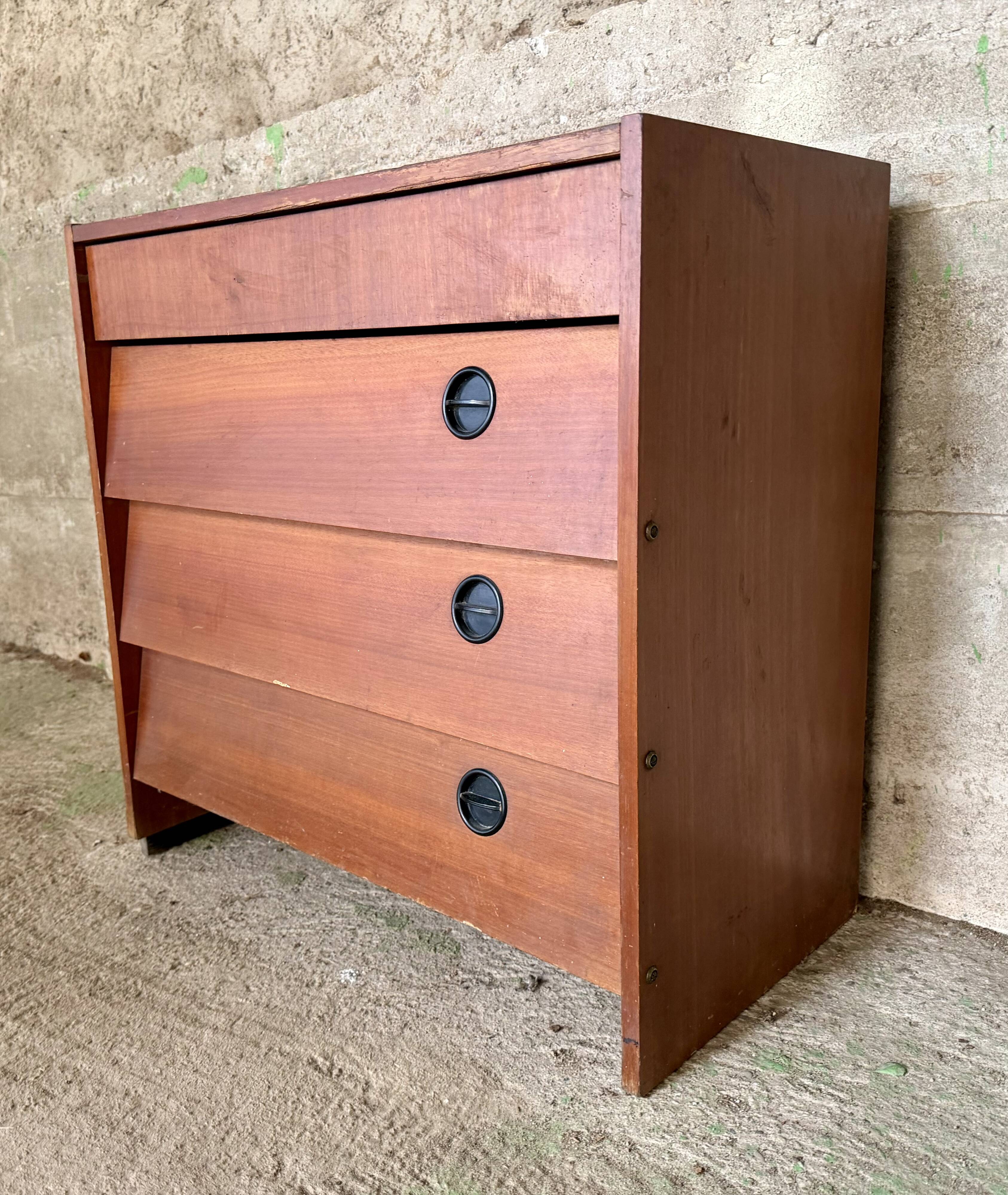 Vintage teak shoe cabinet – 1960s