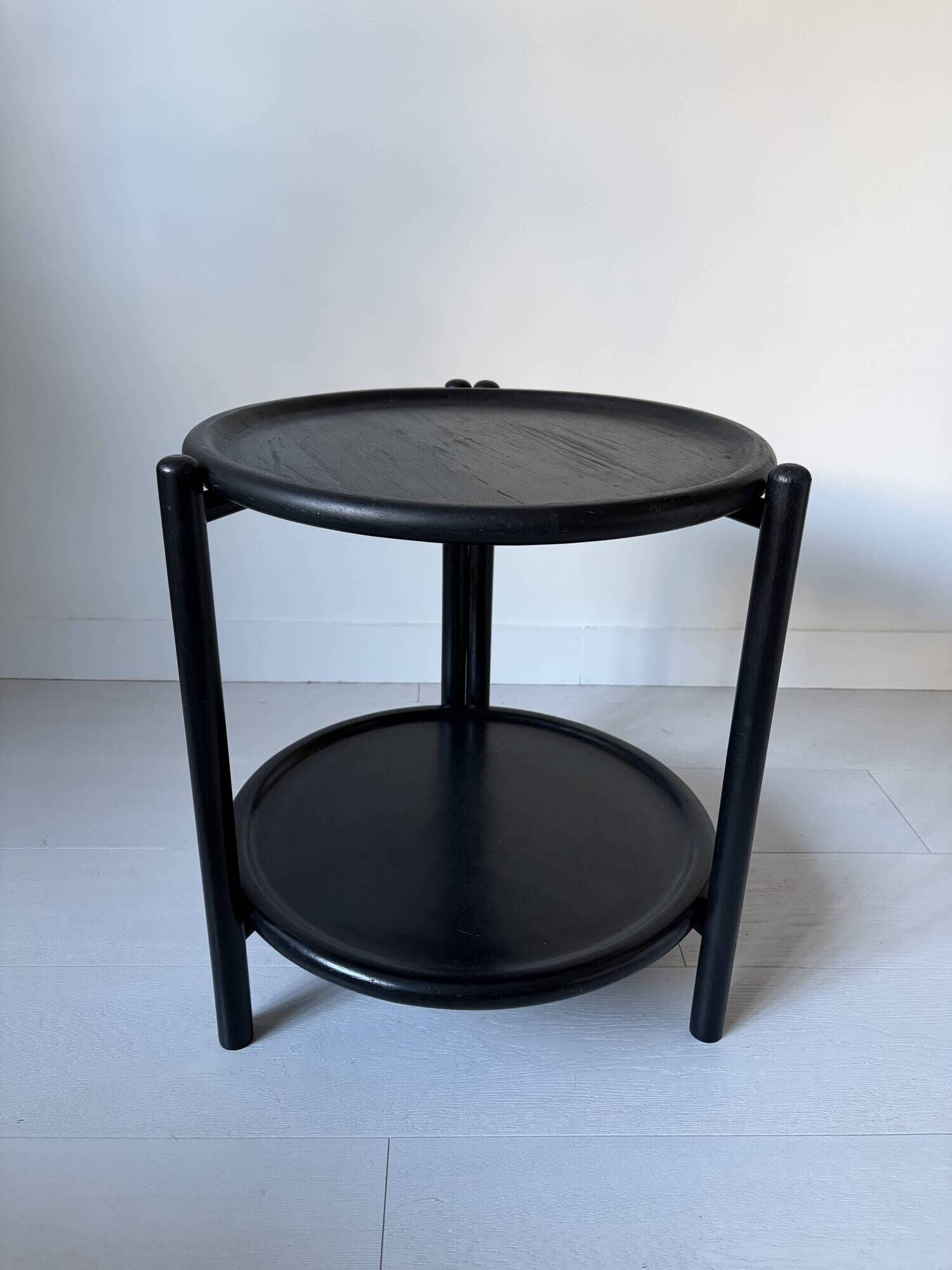 Bar cart from the 60s-70s in its factory black version, attributed to Jens Quistgaard.