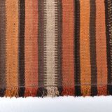 2x7 Brown Orange Vintage Kilim Runner Rug 73x221Cm SK 241806
