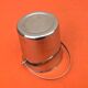 1960s Guy Degrenne Ice Bucket with Handle 18/10 Stainless Steel