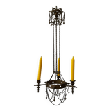 19th century neo-gothic chandelier in gilded bronze