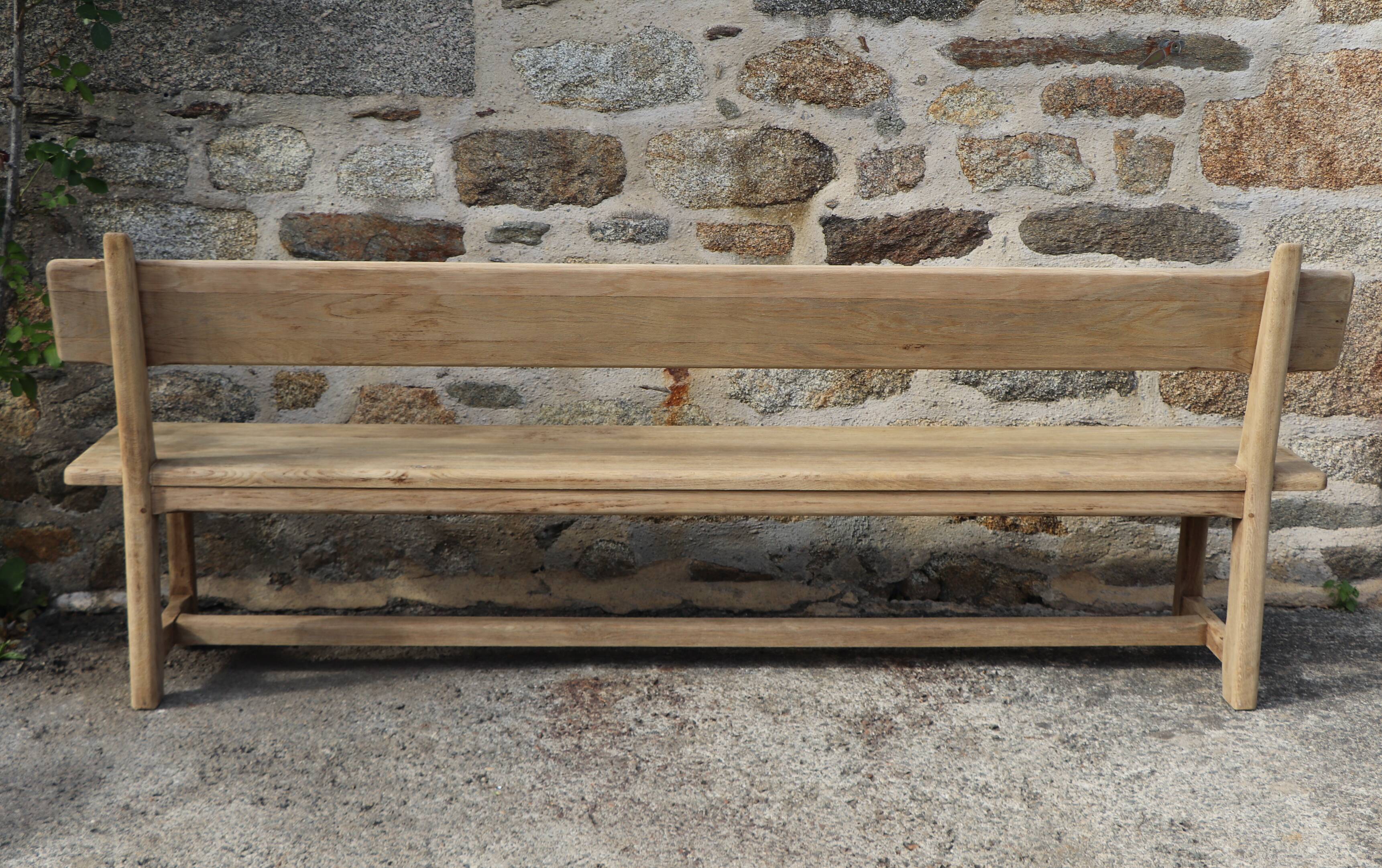Pair of wooden benches, 40s