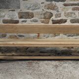 Pair of wooden benches, 40s