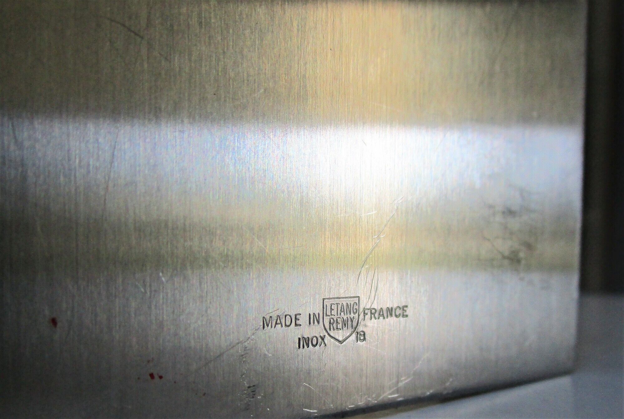 Sculptural vase stainless steel tubes design 70s space age letang remy