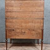 Louis XVI period cylinder office in blond mahogany around 1760-1780