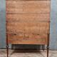 Louis XVI period cylinder office in blond mahogany around 1760-1780